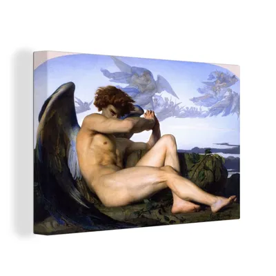 Zdjęcie produktu dla OneMillionCanvasses® - Obrazy na płótnie - 150x100 cm, Upadły Anioł - Obraz Alexandre Cabanel, Dekoracja ścienna z nadrukiem