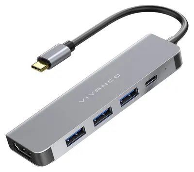 Image de VIVanco™Hub USB-C 3 En 1 Avec USB-A