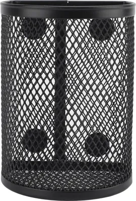 Produktbild von Magnetischer Stifthalter, Metallgeflecht, halbrund, multifunktional, große Kapazität, stationärer Organizer, Aufbewahrungskorb für Zuhause, Schule, Bü