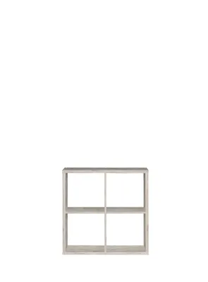 Produktbild von Raumteilerregal >MAURO< 4 Fächer, in Sandeiche Nachbildung - 72,7x72,8x32,9cm (BxHxT)