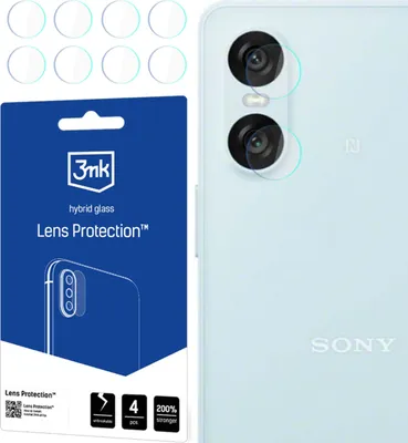 Zdjęcie produktu dla 3mk Lens Protection - Szkło na obiektyw aparatu Sony Xperia 10 VI (4 zestawy)