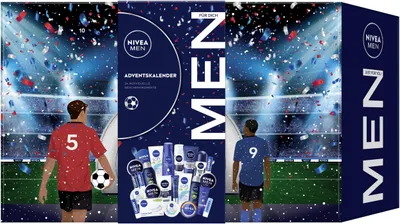 Obrázek produktu pro Adventní kalendář NIVEA MEN 2024 s 24 okénky plnými překvapení, která vám dopřejí radost