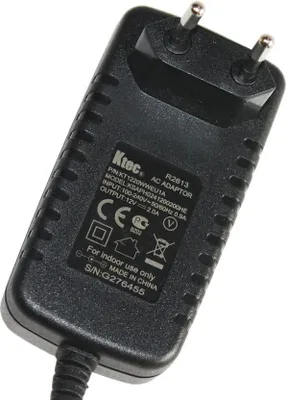 Zdjęcie produktu dla Zasilacz impulsowy DC 12V 2A 24W pin 5.5/3.0 Ktec
