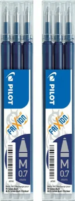 Produktbild von Pilot Frixion Ball Ersatzminen 0.7 schwarzblau - 6er-Set