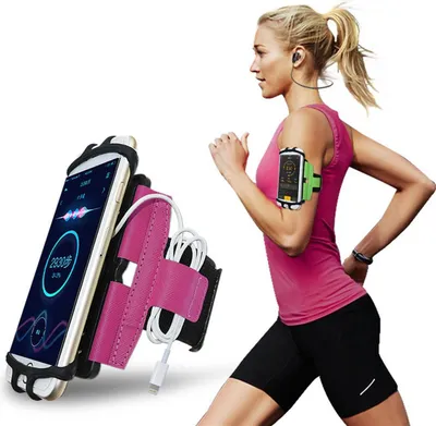 Immagine prodotto di Bracciale sportivo universale per smartphone da 4,0 a 7,0 pollici con tasca