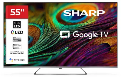 Produktbild von SHARP 55JP7765E, QLED-Fernseher, (UltraHD/4K, MiniLED Google TV)