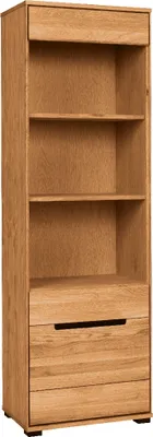 Produktbild von Standregal Lola Eiche-teilmassiv furniert B 63 x H 197x T 42 cm NEU/OVP