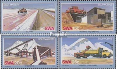 Produktbild von Briefmarken Namibia - Südwestafrika 1981 Mi 512-515 (kompl.Ausg.) FDC Salzgewinnung