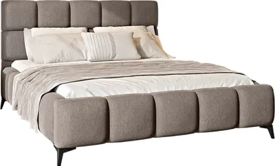 Produktbild von Bett mit Bettkasten 160x200cm Beige