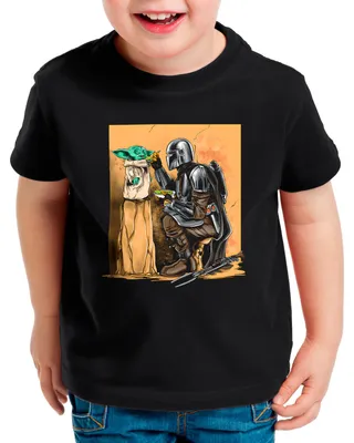 Produktbild von A.N.T. Mandos Ways Kinder T-Shirt yoda mando kopfgeldjäger