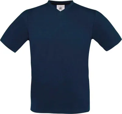 Produktbild von Herren-T-Shirt, V-Ausschnitt - B&C EXACT V - navy - Größe M