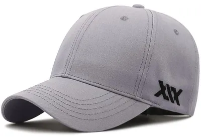 Immagine prodotto di Cappello da baseball da uomo, cotone, taglia XXL, grigio chiaro, con visiera regolabile
