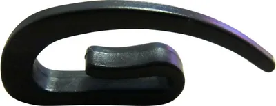 Produktbild von rewagi 10 Stück  Faltenlegehaken einfach, Gardinenhaken  28 mm schwarz