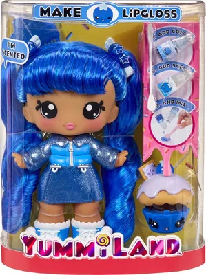 Produktbild von Yummiland Large Doll + Lipgloss Rory Blueberry