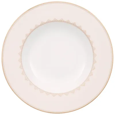 Zdjęcie produktu dla Villeroy & Boch Samarkand, Talerz na zupę, Prostokątny, Porcelana, Różowy, Biały, Samarkand, 0,334 l