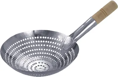 Metall-Sieb mit Holzgriff, Edelstahl, Ø 30 cm, L 50 cm