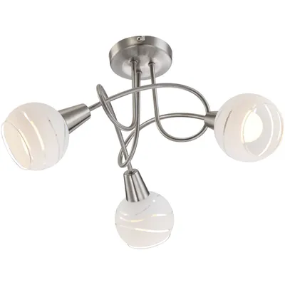 Produktbild von Globo Lighting Deckenleuchte Metall Nickel matt, 3x E14