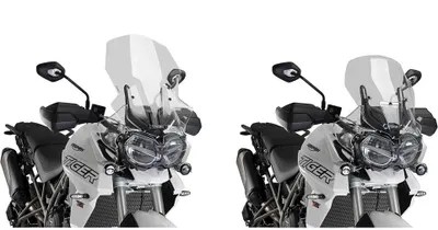 Imagen del producto de Visera Puig touring, color ahumado claro, para Triumph Tiger