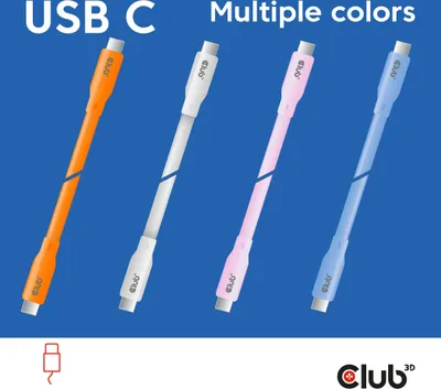 Immagine prodotto di Club3d CLUB3D Cavo USB C bianco