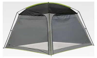 Produktbild von Pavillon, Gartenzelt, Festivalzelt, freistehend, 2 Reißverschluss-Moskitonetzwände, 2 eingenähte Stoffwände, Stahl-Fiberglas-Gestänge mit ABS-Winkel, einfacher Aufbau, leicht, kleines Packmaß