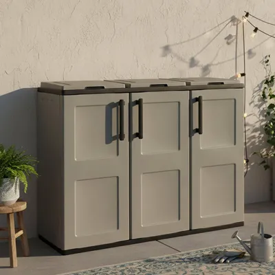 Immagine prodotto di Arko - Pattumiera, 102x37x84h cm Grigio, Capacità 330 (110 per Sacco)  Italy