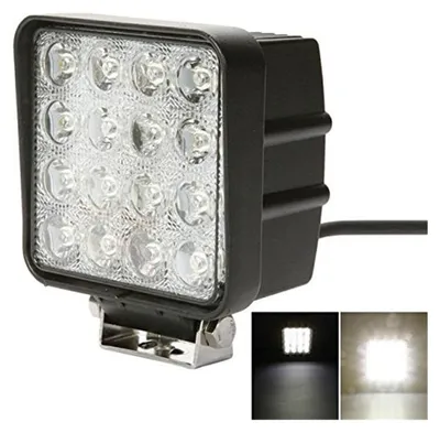 Produktbild von 16 LED 48W Halogen wasserdichte, breitstrahlende Flutlicht-Arbeitslampe 10–30V für Überrollbügel, ATV und Jeep