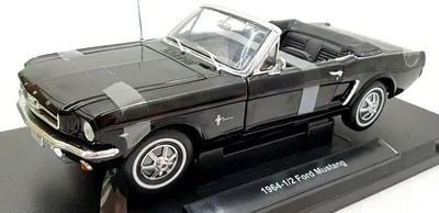 Produktbild von FORD Mustang Cabriolet 1964 Schwarz, WEL12519CABNOIR, Maßstab1/18, WELLY