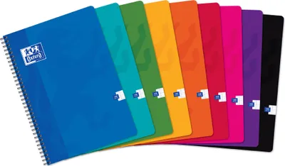 Produktbild von Oxford Spiralbuch DIN A4 Seyès mit Rand 50 Blatt zufällige Farbe (1 Stück)