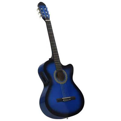 Immagine prodotto di The Living Store Chitarra acustica Cutaway con equalizzatore e 6 corde Blu