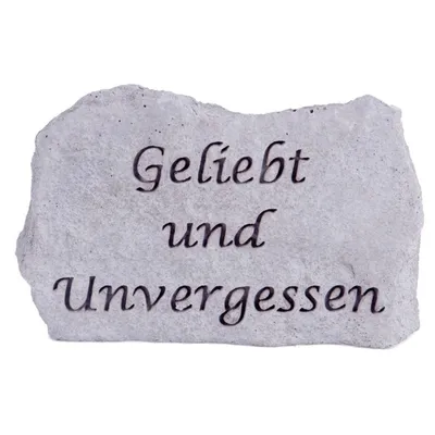 Produktbild von Grabstein - Geliebt und unvergessen, Grabdekoration
