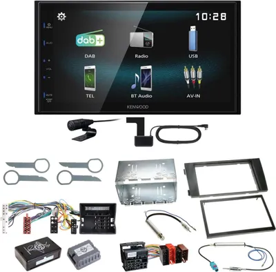 Produktbild von Kenwood DMX-125DAB Bluetooth MP3 USB DAB+ Einbauset für Audi A6 4B Facelift
