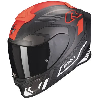 Obrázek produktu pro Scorpion Exo-R1 Evo Carbon Air Supra Matt-Black / Silver-White L