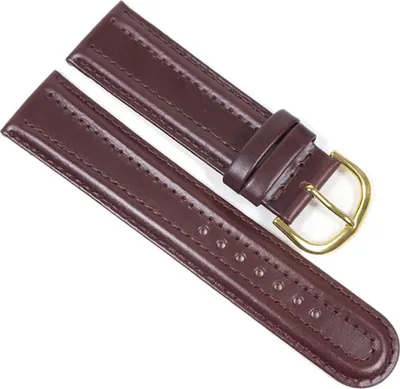 Produktbild von Minott Ersatzband Uhrenarmband Kalbsleder Band Dunkelbraun 23277G, Stegbreite:18mm