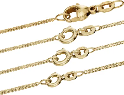 Produktbild von Goldkette Panzerkette Halskette Breite 1,1 mm 55 cm 585-14 Karat Gold
