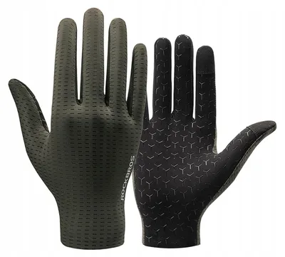 Produktbild von Rockbros Langfinger Fahrradhandschuhe Atmungsaktiv Grün Größe L