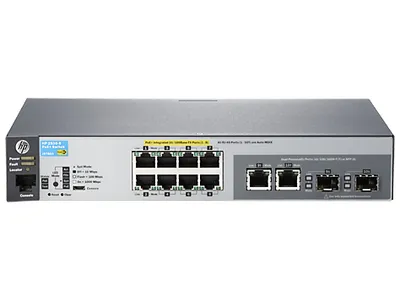 Image de Aruba 2530 8 PoE+ Managed L2 Fast Ethernet (10/100) Power over Ethernet (PoE) 1U Gris