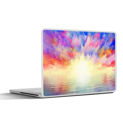 Produktbild von MuchoWow® Laptop Aufkleber Sticker Cover Himmel - Farben - Sommer 31x22.5 cm - Laptop-Deko