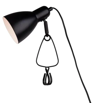 Zdjęcie produktu dla Lampka nocna zaciskowa Lampka zaciskowa z wtyczką Kabel czarny 3194922