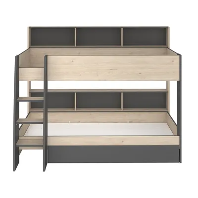 Produktbild von Hochbett mit Nischen - 90x200 cm - Leo