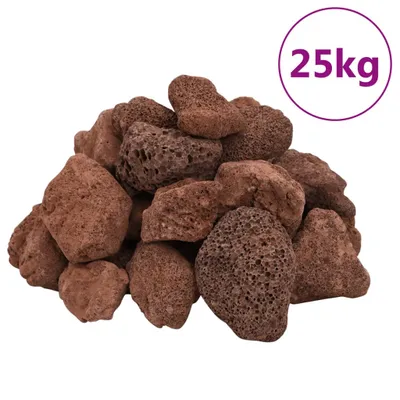 Zdjęcie produktu dla vidaXL Lawa granulowana 25 kg Czerwona 5-8 cm