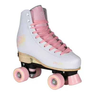 Obrázek produktu pro Classic verstellbare Rollschuhe Junior weiß/rosa Größe 39/42