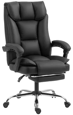 Produktbild von Ergonomischer Bš¹rostuhl, verstellbare Rš¹ckenlehne mit Fu?stš¹tze, h?henverstellbar, 360¡ã drehbar, schwarz