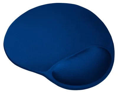 Produktbild von Bigfoot Ergonomisches Mauspad mit Gelkissen (236 x 205 mm), weicher Gel-Handballenauflage, Mikrofaser-Oberfläche, rutschfester Unterseite – Blau
