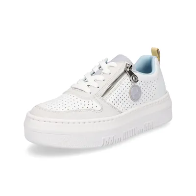 Produktbild von Rieker Damen Plateau Sneaker weiß