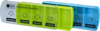Produktbild von WEPA Tagesbox Compact farbig sortiert