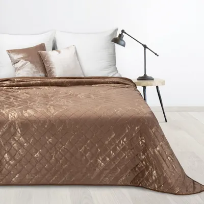 Produktbild von Steppdecke LUIZ 6 220x240 cm dunkelbeige gold