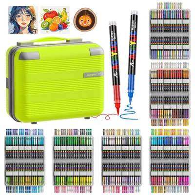 Produktbild von Solidchoice – Set mit 408 Acrylmarkern für kreative Kunstprojekte