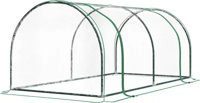 Obrázek produktu pro Slunný Skleník S Dveřmi, Studený Rám, Pěstování Rostlin, Ocel Pvc, 200X100X80Cm