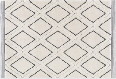 Produktbild von Hochflorteppich SÖREN Creme-Schwarz, 160 x 230 cm