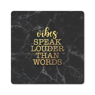 Produktbild von MuchoWow® Mauspad Mousepad Zitat - Sprichwörter - Gold - Marmor 30x30 cm - Mousepads - Maus Mat - Pad - Mausunterlage - Gaming